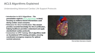 ACLS Algorithms for Cardiac Arrest and Peri-Arrest Conditions