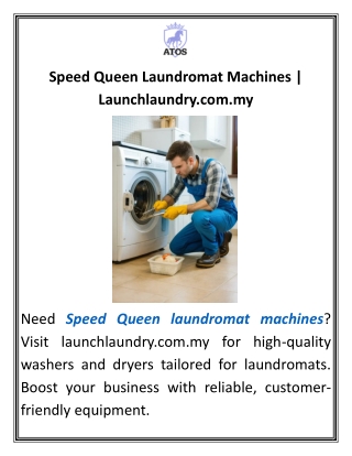 Speed Queen Laundromat Machines Launchlaundry.com.my