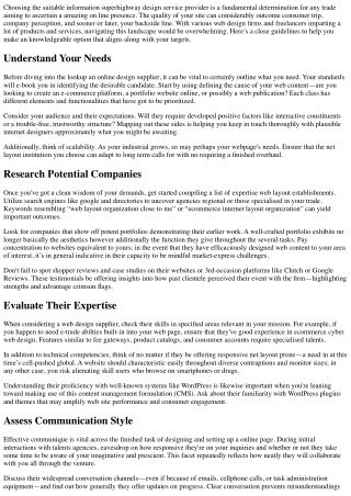 The Ultimate Checklist for Hiring a Web Design Company