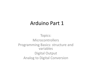 arduino part 1
