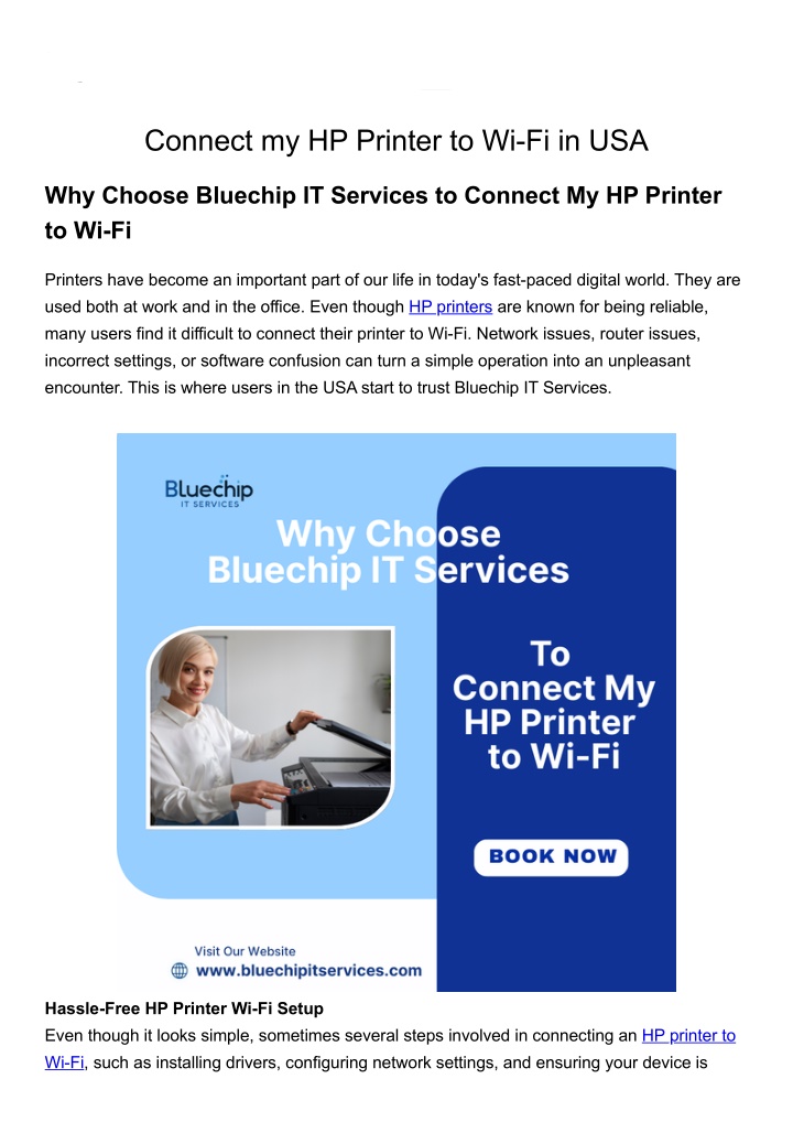 PPT - Connect my HP Printer to Wi-Fi in USA PowerPoint Presentation ...