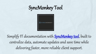 SyncMonkey Tool