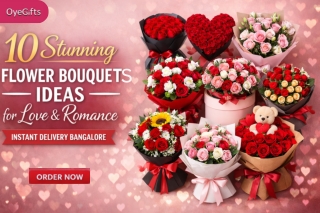 10 Stunning Flower Bouquet Ideas for Love & Romance | Instant Delivery Bangalore