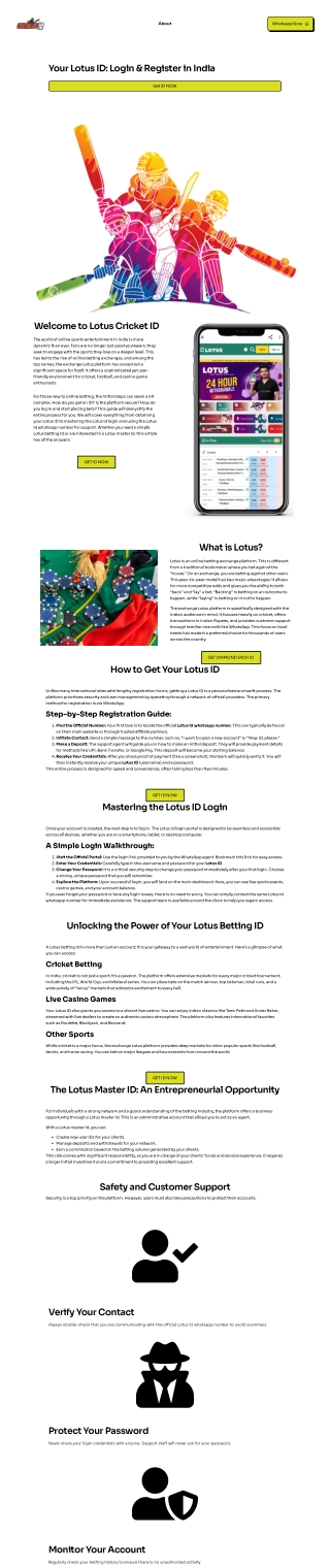 Get Lotus Cricket ID for Secure Online Betting Today