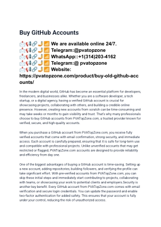 Top 12 Sites to Buy Old Github Accounts in 2025