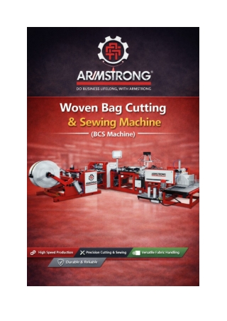 Industrial Woven Bag Cutting and Stitching Machine