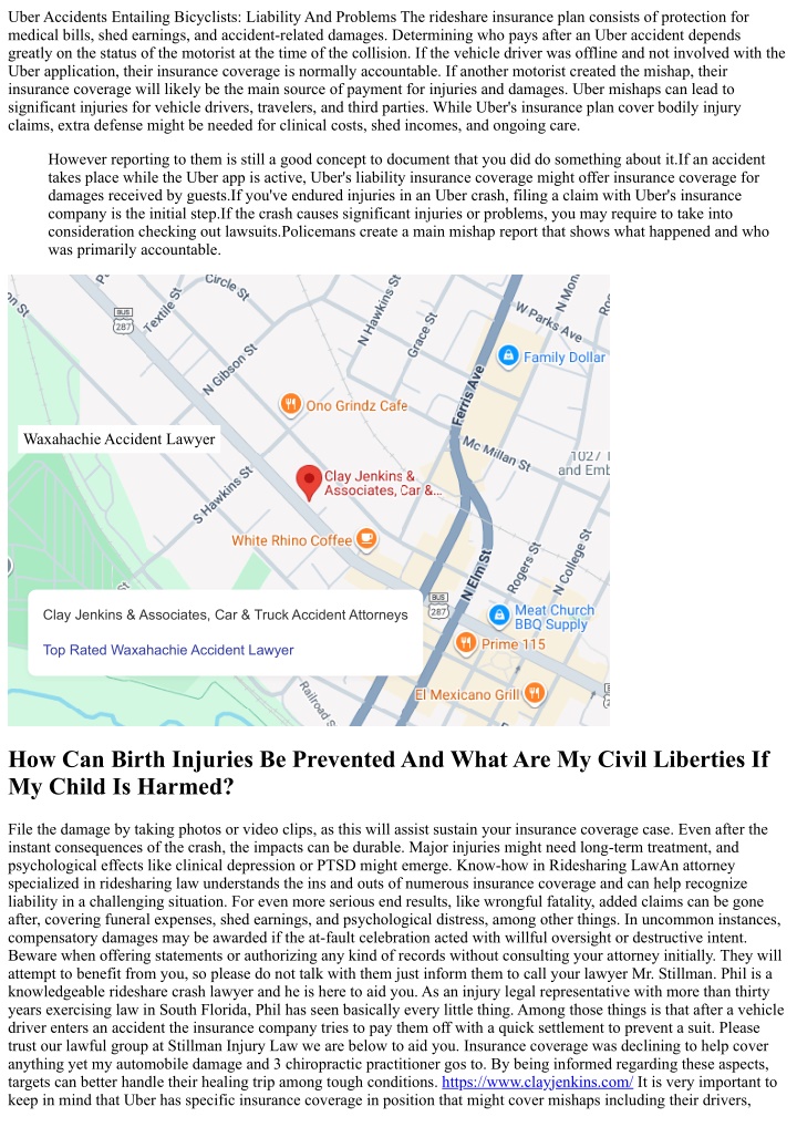 PPT - Uber Passenger Accidents: 5 Actions To Take If Your Rideshare ...