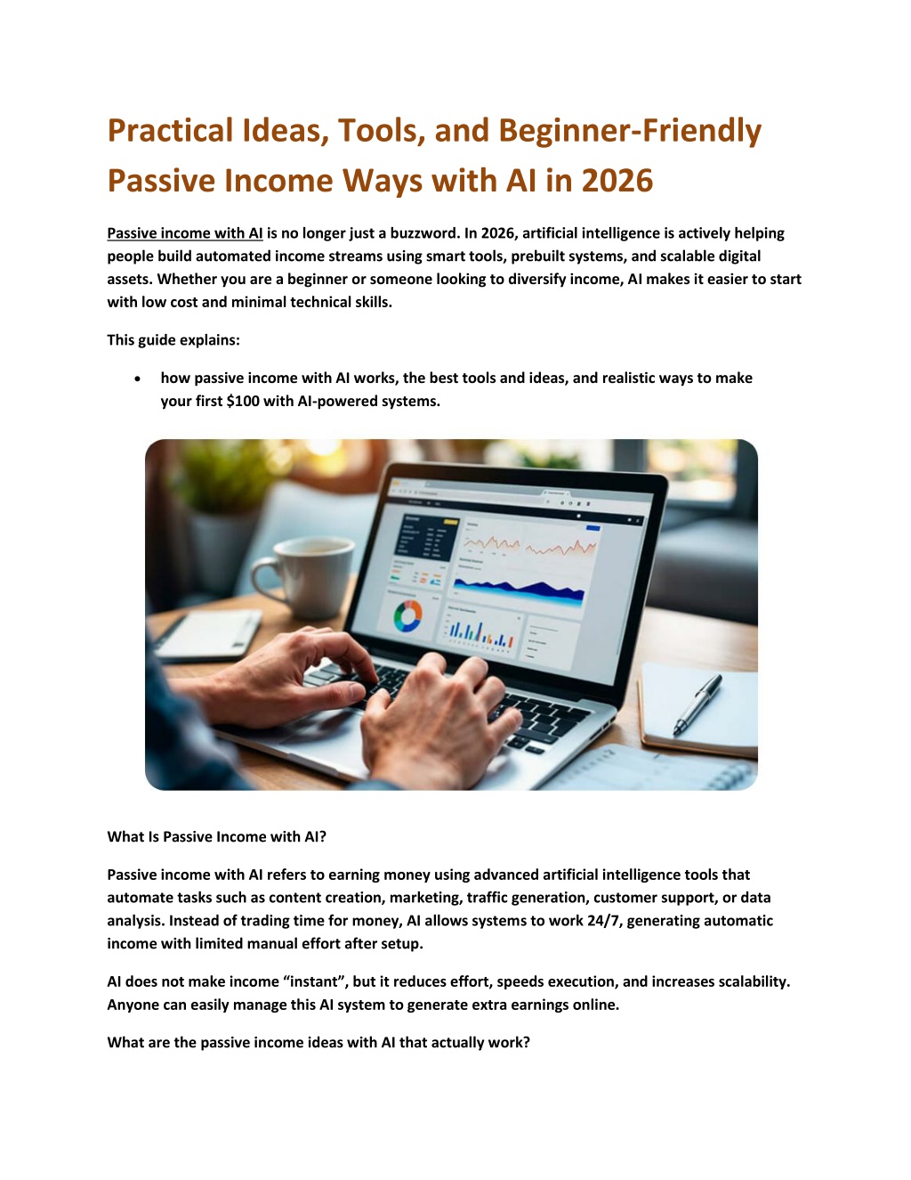 PPT - Practical Ideas, Tools, and Beginner-Friendly Passive Income Ways ...