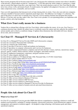Zero Trust Made Simple: Business Cybersecurity Services That Deliver