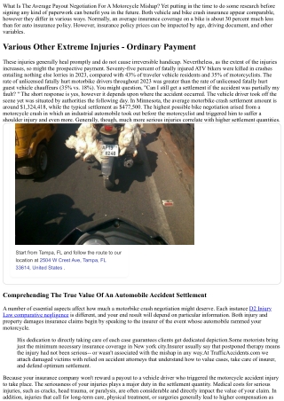 Typical Amount Negotiation For Bike Mishaps