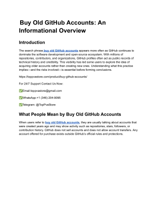 buy verified github accounts