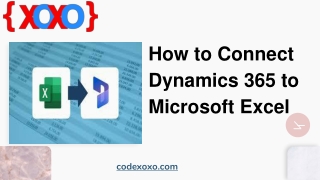 How to Connect Dynamics 365 to Microsoft Excel