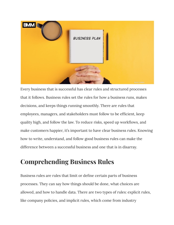 PPT - Business Rules_ Essential Tips and Guidance for Building a Strong ...