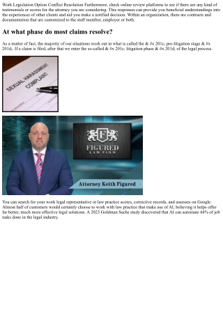 Employment Law Alternative Dispute Resolution