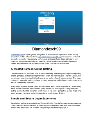 Diamondexch99