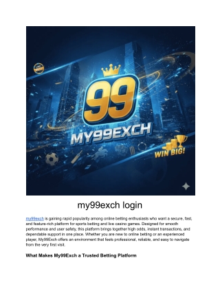 my99exch login