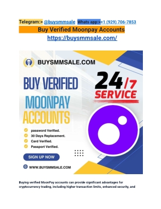 Buy Verified Moonpay  Accounts - With LD Backup File
