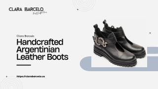 Authentic Handcrafted Argentinian Leather Boots by Clara Barcelo