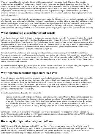 How to Verify Auto Glass Replacement Certifications