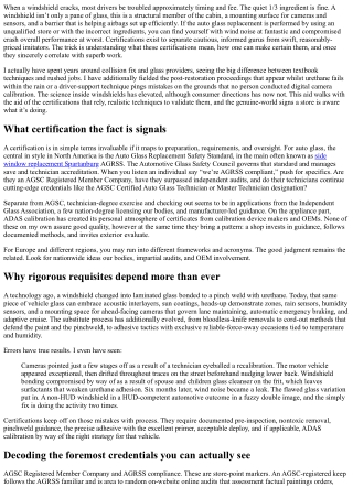 How to Verify Auto Glass Replacement Certifications