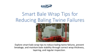 Smart Bale Wrap Tips for Reducing Baling Twine Failures