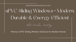 uPVC Sliding Windows in Jaipur | Modern, Durable & Energy Efficient