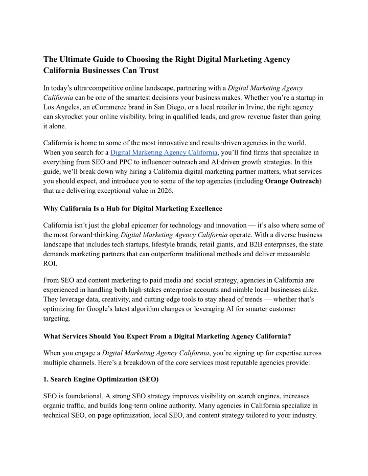 PPT - The Ultimate Guide to Choosing the Right Digital Marketing Agency ...