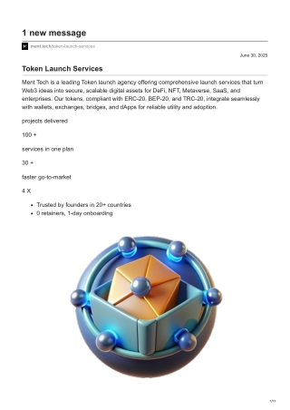 Token Launch Services