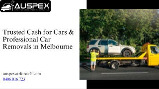 Trusted Cash for Cars & Professional Car Removals in Melbourne