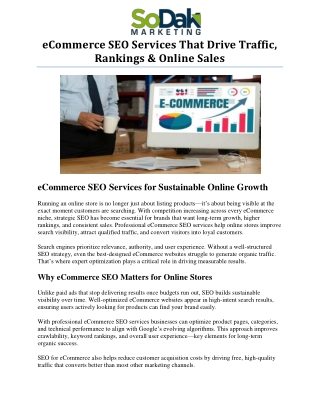 ecommerce seo services that drive traffic