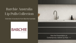 Explore Modern Cabinet Lip Pull Solutions for Homes & Kitchens