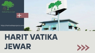 Harit Vatika Jewar – Premium Plots Near Yamuna Expressway