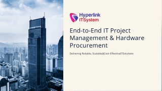 End-to-End IT Project & Hardware Solutions