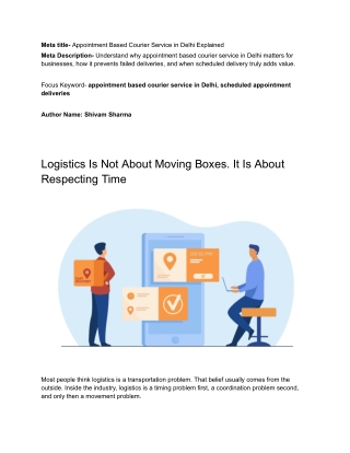 Logistics Is Not About Moving Boxes