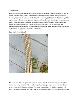 How Pearls Form Naturally A Guide by LaxminarayanPearls