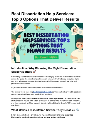 Best Dissertation Help Services_ Top 3 Options That Deliver Results