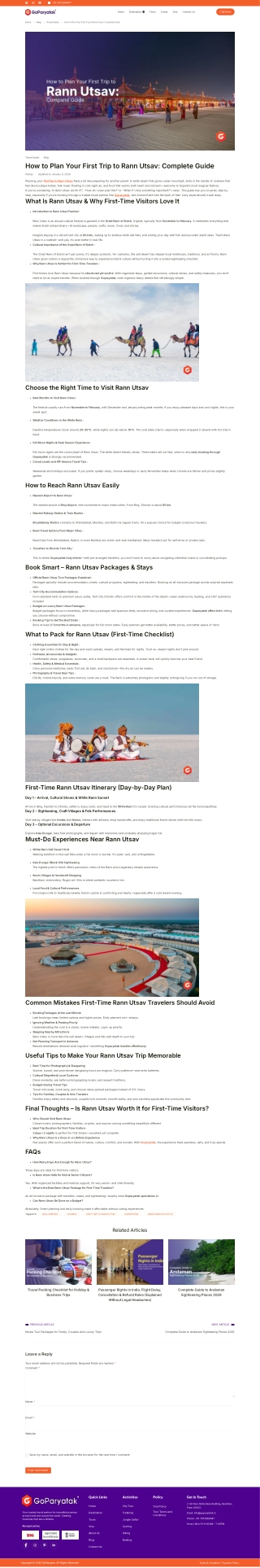 How to Plan Your First Trip to Rann Utsav Complete Guide 1 1