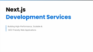 Next.js Development Services for Fast & Scalable Web Apps
