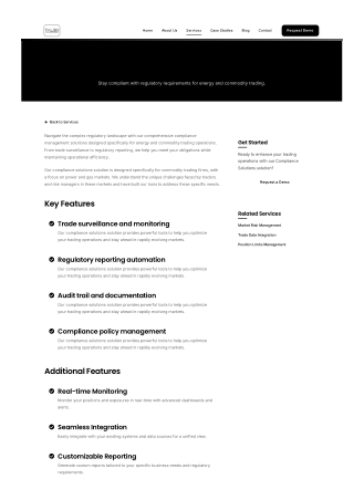 Energy trading compliance solutions
