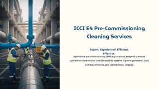ICCI E4 Pre-Commissioning Cleaning Services