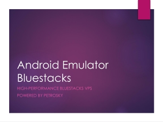 Android Emulator Bluestacks VPS – Run Android Apps 24/7 with PetroSky