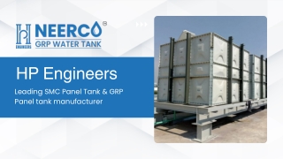SMC Panel Tank & GRP Panel Tank - H P Engineers