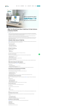Latest TallyPrime 7.0 Features for Modern Accounting