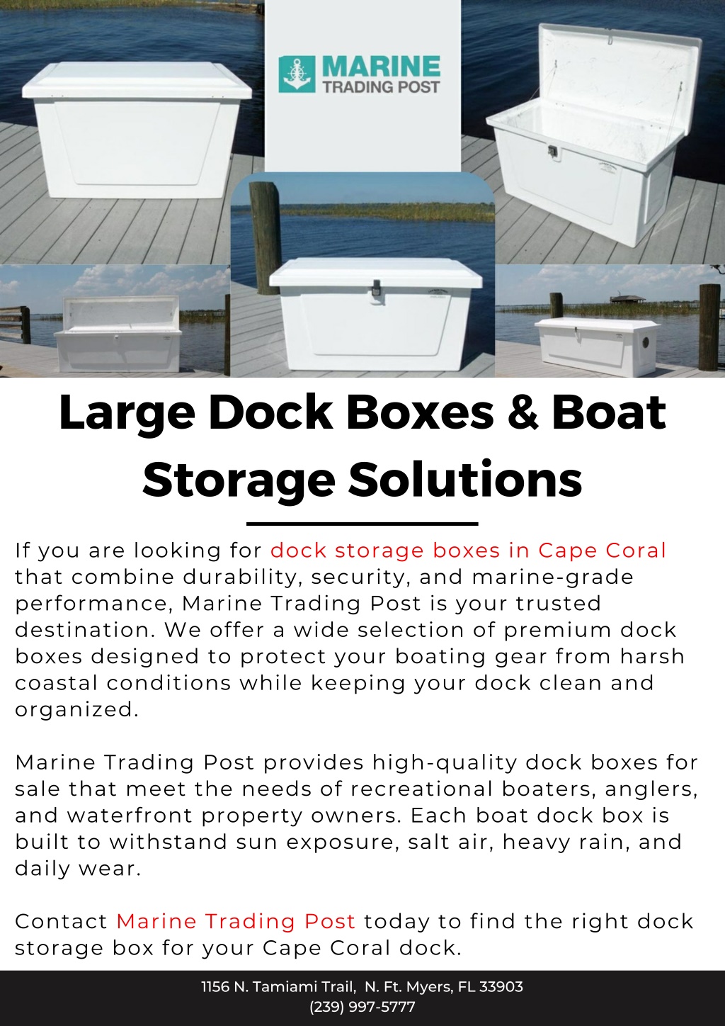 PPT - Large Dock Boxes & Boat Storage Solutions PowerPoint Presentation ...