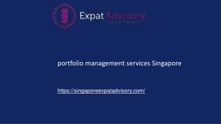 portfolio management services Singapore