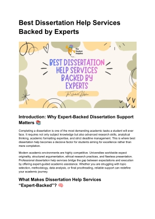 Best Dissertation Help Services Backed by Experts (1)