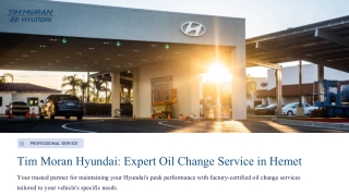 Oil Change Service in Hemet