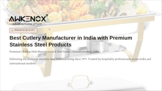 Best Cutlery Manufacturer in India