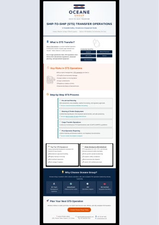 Ship-to-Ship (STS) Transfer Operations Guide | Oceane Group