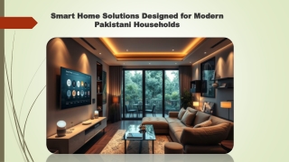 Smart Home Solutions Designed for Modern Pakistani Households
